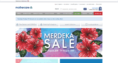 Desktop Screenshot of mothercare.com.my