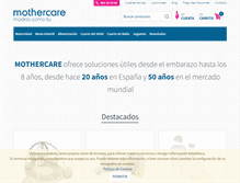 Tablet Screenshot of mothercare.es